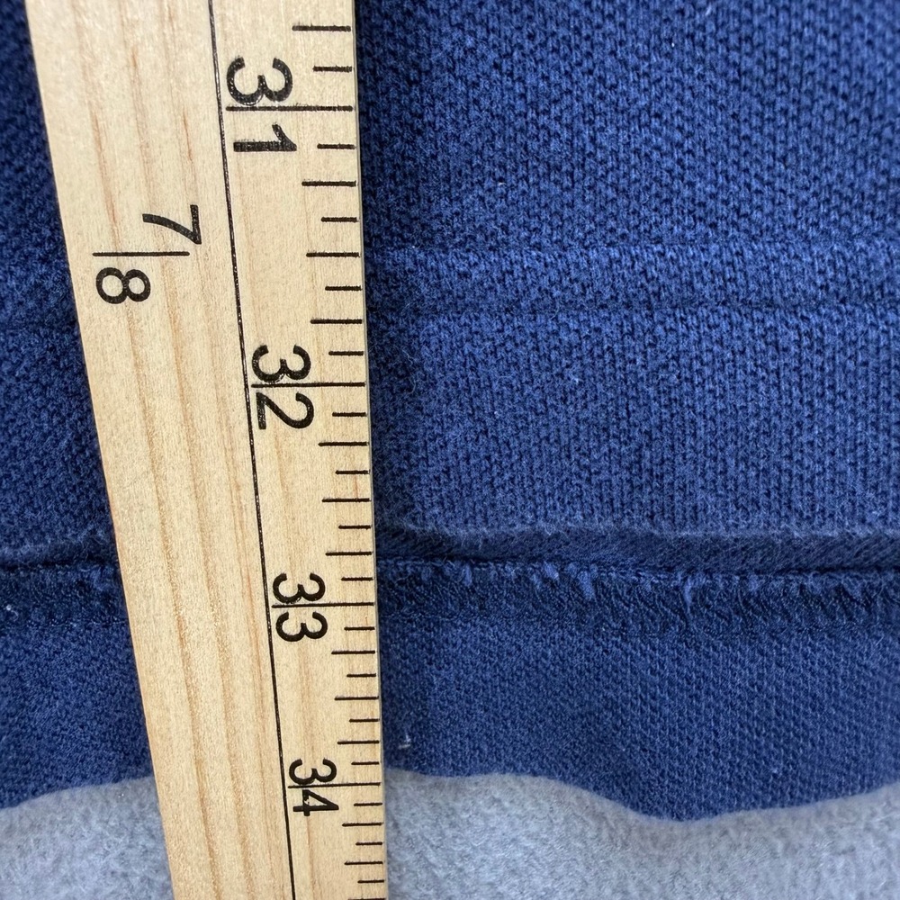 Nike Polo Shirt Golf Swoosh Regular Fit XL Blue Cotton Pique Short Sleeve Y2K - Picture 6 of 10